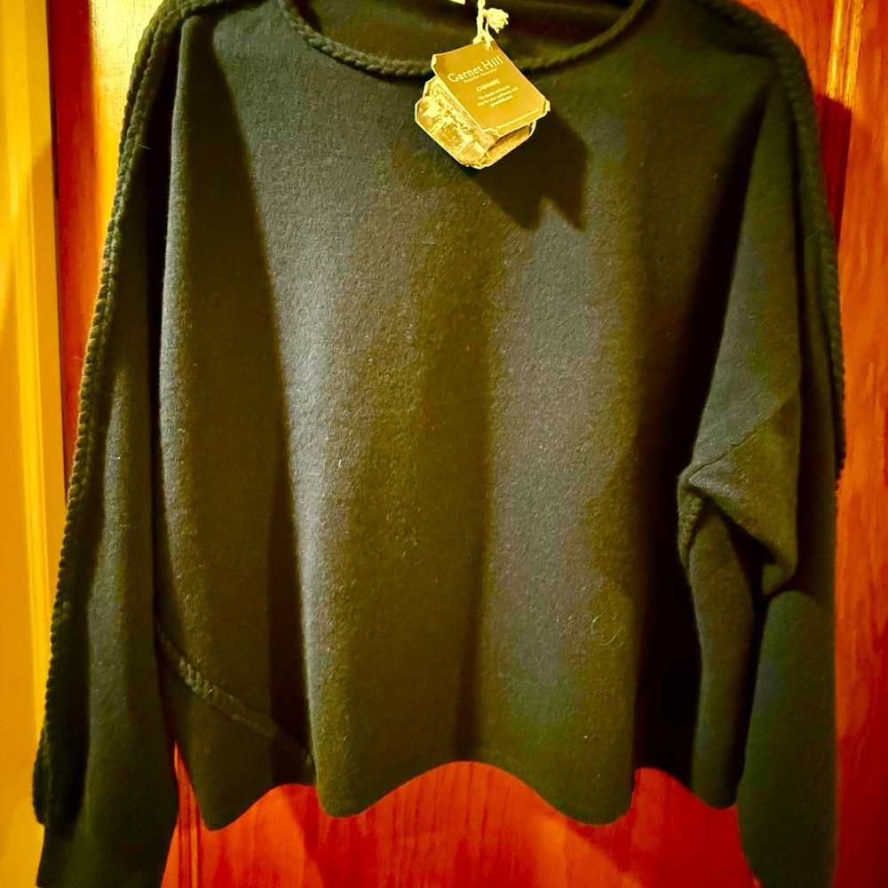Garnet Hill Navy  Women's Crew Neck Sweater -NWOT